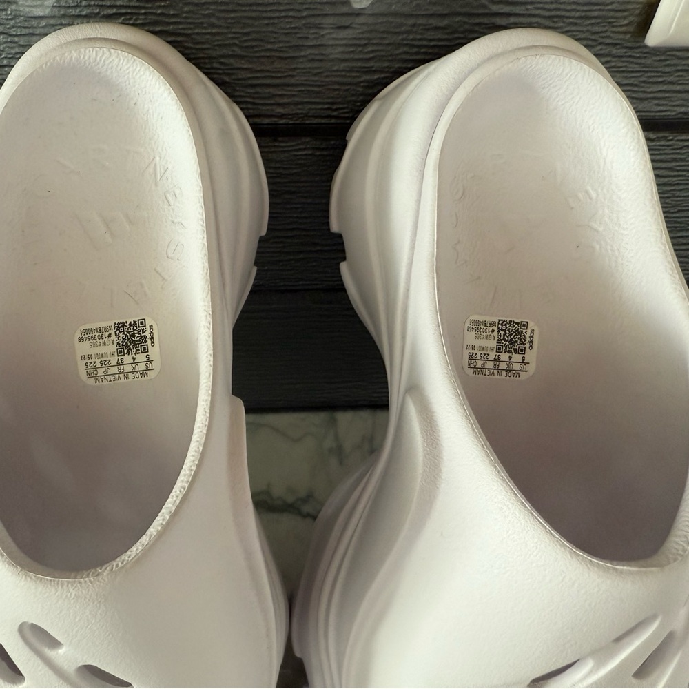 Adidas aSMC Stella McCartney Clogs White - Picture 6 of 9